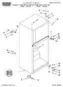 CABINET Diagram and Parts List for RT14ZKXFW00  Roper Refrigerator