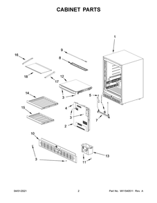 Part Location Diagram of W11497301 Whirlpool BULB-LIGHT