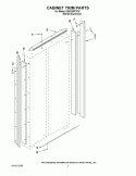 CABINET TRIM PARTS Diagram and Parts List for KSSO36FTX03  KitchenAid Refrigerator