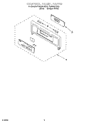 CONTROL PANEL PARTS Diagram and Parts List for YGBS307PDB6  Whirlpool Wall Oven