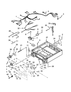 Control Panel And Separator Parts Diagram and Parts List for CSP2861TQ1  Whirlpool Dryer