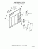 INNER DOOR PARTS Diagram and Parts List for DU810SWPQ4  Whirlpool Dishwasher