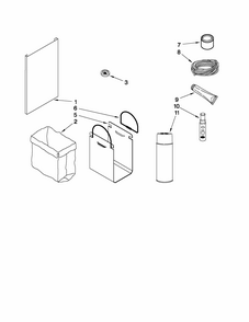 Accessory Parts Diagram and Parts List for 66513612102  Kenmore Trash Compactor