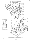 TOP AND CONSOLE Diagram and Parts List for LHA6400W2  Whirlpool Washer
