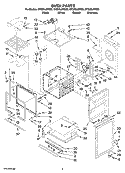 OVEN PARTS Diagram and Parts List for GY398LXPB03  Whirlpool Range