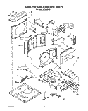 AIRFLOW & CONTROL Diagram and Parts List for ACQ082XZ2  Whirlpool Air Conditioner