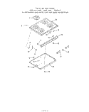 MAIN TOP Diagram and Parts List for 1405W0A  Roper Range