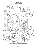 CABINET Diagram and Parts List for LG5536XPW0  Whirlpool Dryer