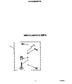 Miscellaneous Diagram and Parts List for 6MAX5133VW0  Whirlpool Washer