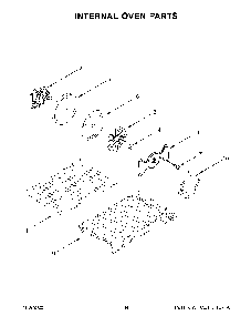 Internal Oven Parts Diagram and Parts List for KFGD500EBS10  KitchenAid Range