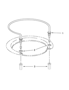 Heater Parts Diagram and Parts List for WDT790SLYM3  Whirlpool Dishwasher