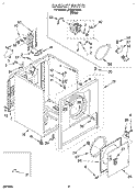 SECTION Diagram and Parts List for LER2614BW1  Whirlpool Dryer