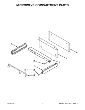 07 - MICROWAVE COMPARTMENT PARTS Diagram and Parts List for JMW2427WS03  Whirlpool Microwave