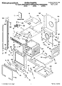 OVEN PARTS Diagram and Parts List for KEBC276KBL05  KitchenAid Wall Oven
