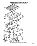 COMPARTMENT SEPARATOR Diagram and Parts List for ET18GKXWG11  Whirlpool Refrigerator