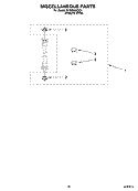 MISCELLANEOUS  PARTS, OPTIONAL PARTS (NOT INCLUDED) Diagram and Parts List for YLTE6234DQ4  Whirlpool Washer Dryer Combo