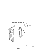 CONTROL PANEL Diagram and Parts List for MW865EXR0  Whirlpool Microwave