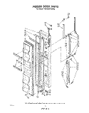 FREEZER DOOR Diagram and Parts List for ED19MT1LWR0  Whirlpool Refrigerator