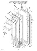 REFRIGERATOR DOOR Diagram and Parts List for KSSP48MFB05  KitchenAid Refrigerator