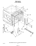 TUB , LITERATURE AND OPTIONAL Diagram and Parts List for DP3000XRW0  Whirlpool Dishwasher