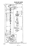GEARCASE Diagram and Parts List for LA6400XPW4  Whirlpool Washer