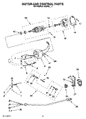 MOTOR AND CONTROL PARTS, OPTIONAL PARTS Diagram and Parts List for 5KSM5EER4  KitchenAid Mixer