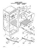 LINER, LIT/OPTIONAL Diagram and Parts List for TT14EKRAN01  Whirlpool Refrigerator