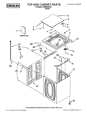 TOP AND CABINET PARTS Diagram and Parts List for CAW9444XQ2  Whirlpool Washer