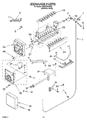 ICEMAKER PARTS Diagram and Parts List for KSSC36QKS02  KitchenAid Refrigerator