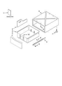 Pedestal Diagram and Parts List for GHW9200LW  Whirlpool Washer
