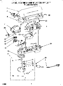 Case, Gearing, Planetary Unit Diagram and Parts List for KP2671KATRW  KitchenAid Mixer