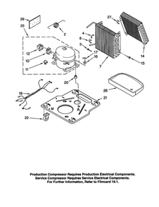 Unit Diagram and Parts List for AD25J1  Whirlpool Dehumidifier