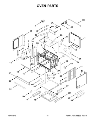 Oven Parts Diagram and Parts List for KOCE900HBS00  Whirlpool Microwave Oven Combo