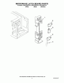 MICROWAVE LATCH BOARD PARTS Diagram and Parts List for UMC5200BCB10  Maytag Microwave