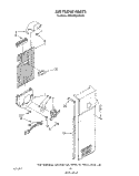 AIR FLOW Diagram and Parts List for 6ED25RQXWW00  Whirlpool Refrigerator