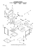 CHASSIS PARTS Diagram and Parts List for YKERS303BBL0  KitchenAid Range