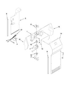 Air Flow Parts Diagram and Parts List for 10651103111  Kenmore Refrigerator