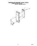 MICROWAVE CONTROL PANEL Diagram and Parts List for RM770PXAQ0  Whirlpool Wall Oven