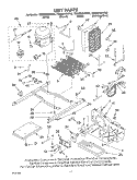 UNIT Diagram and Parts List for 7GS6SHAXKQ00  Whirlpool Refrigerator