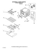 INTERNAL OVEN PARTS Diagram and Parts List for KDRS807XSP01  KitchenAid Range