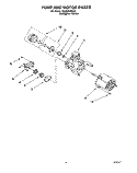 PUMP AND MOTOR Diagram and Parts List for DU840CWDQ0  Whirlpool Dishwasher