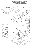 SECTION Diagram and Parts List for LEE9848BZ1  Whirlpool Dryer