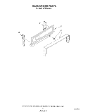BACKGUARD Diagram and Parts List for SF3000ERW5  Whirlpool Range