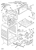 LINER Diagram and Parts List for KTRV20MGBL01  KitchenAid Refrigerator