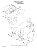 ICEMAKER PARTS Diagram and Parts List for KDDO24CVX01  KitchenAid Refrigerator