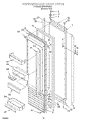 REFRIGERATOR DOOR Diagram and Parts List for KSSS42QHX00  KitchenAid Refrigerator