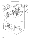ICEMAKER, LIT/OPTIONAL Diagram and Parts List for ET16JMXRWR4  Whirlpool Refrigerator