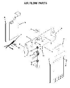 Air flow parts Diagram and Parts List for WRS331SDHB03  Whirlpool Refrigerator