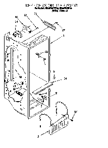 Refrigerator Liner Diagram and Parts List for 824421985  Whirlpool Refrigerator