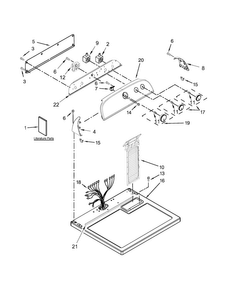Part Location Diagram of W10860906 Whirlpool PANEL-CNTL